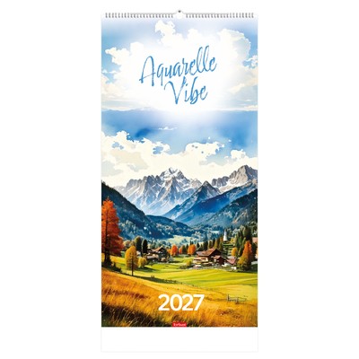 Aquarelle Vibe, képes falinaptár 2027