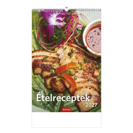 Ételreceptek, képes falinaptár 2027