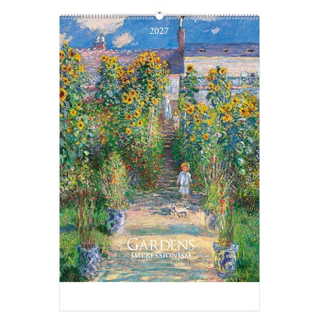 Gardens Impressionism, képes falinaptár 2027