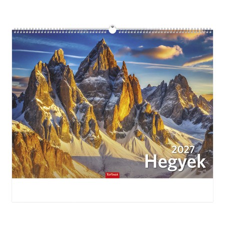 Hegyek, képes falinaptár 2027