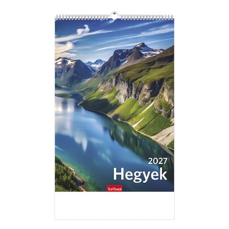 Hegyek, képes falinaptár 2027
