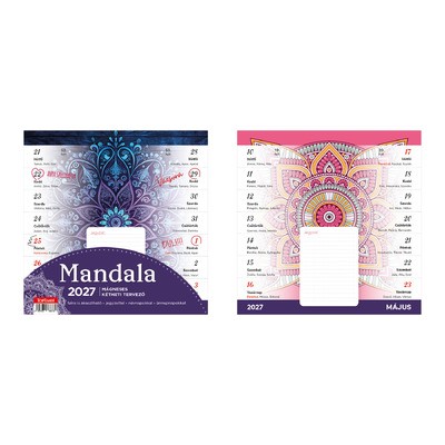 Mandala, mágneses képes falinaptár 2027