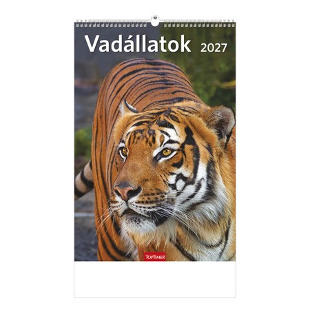 Vadállatok, képes falinaptár 2027