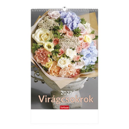 Virágcsokrok, képes falinaptár 2027