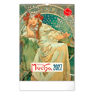 Alphonse Mucha, képes falinaptár 2027