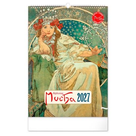 Alphonse Mucha, képes falinaptár 2027