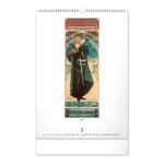 Alphonse Mucha, képes falinaptár 2027