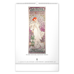 Alphonse Mucha, képes falinaptár 2027