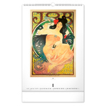 Alphonse Mucha, képes falinaptár 2027
