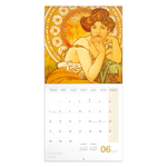 Alphonse Mucha, képes lemeznaptár 2027