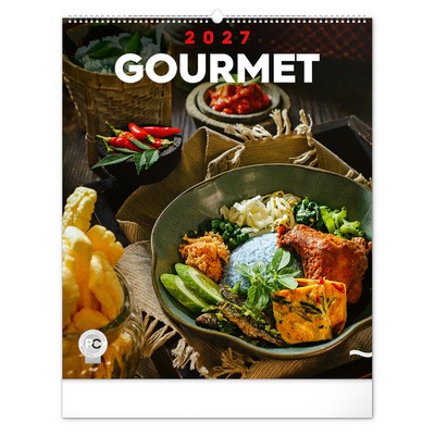 Gourmet, képes falinaptár 2027