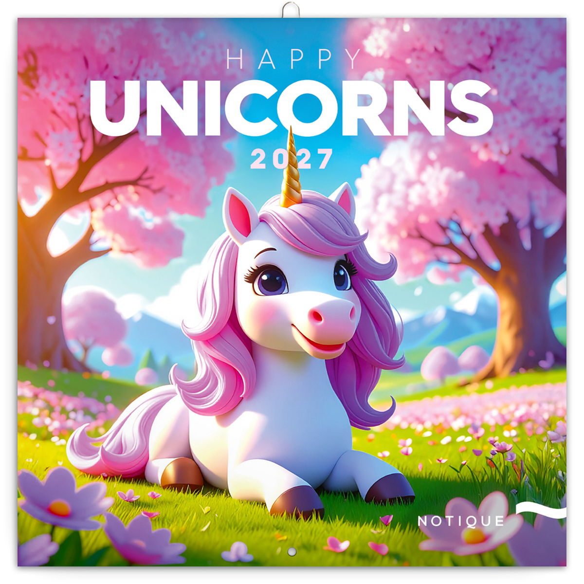Happy Unicorns, képes lemeznaptár 2027 Happy Unicorns, képes lemeznaptár 2027