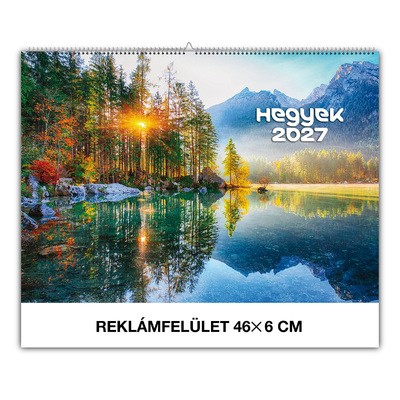 Hegyek, képes falinaptár 2027