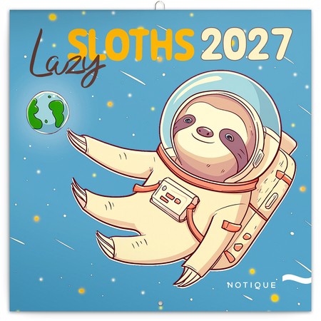 Lazy Sloths, képes lemeznaptár 2027