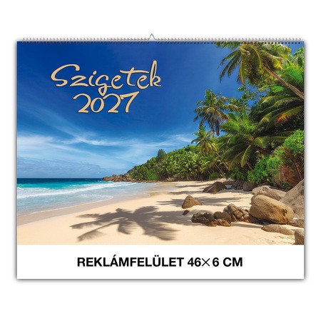 Szigetek, képes falinaptár 2027