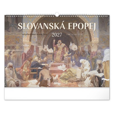 The Slav Epic - Alphonse Mucha, képes falinaptár 2027