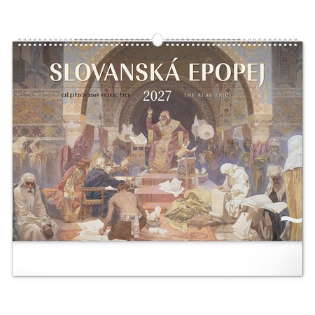 The Slav Epic - Alphonse Mucha, képes falinaptár 2027