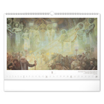 The Slav Epic - Alphonse Mucha, képes falinaptár 2027