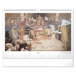 The Slav Epic - Alphonse Mucha, képes falinaptár 2027