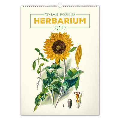 Vintage Posters - Herbarium, képes falinaptár 2027
