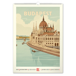 Vintage Posters - World Cities, képes falinaptár 2027