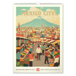 Vintage Posters - World Cities, képes falinaptár 2027
