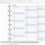 Filofax Notebook Naptárbetét Éves vertikális A5 Fehér 2024