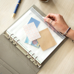 Filofax Boríték Zipzáras A5 Átlátszó