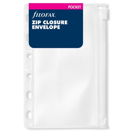 Filofax Boríték Zipzáras Pocket Átlátszó