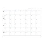 Filofax Clipbook Naptárbetét dátum nélküli Havi A4