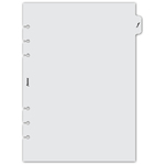 Filofax Elválasztó lapok Átlátszó 1 regiszter A5