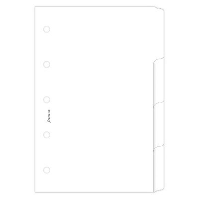 Filofax Elválasztó lapok Bianco 4 regiszter Mini Fehér