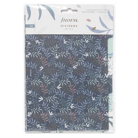 Filofax Elválasztó lapok Bianco 6 regiszter A5 Botanical