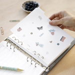 Filofax Elválasztó lapok Bianco 6 regiszter A5 Fehér