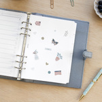 Filofax Elválasztó lapok Bianco 6 regiszter A5 Fehér