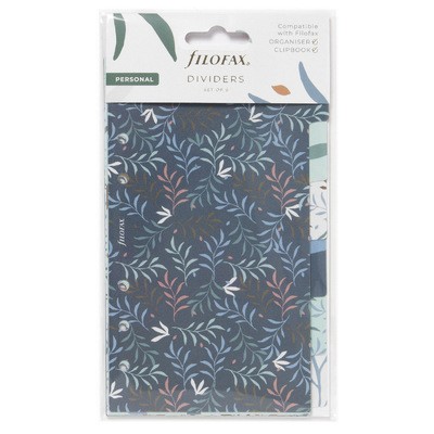 Filofax Elválasztó lapok Bianco 6 regiszter Personal Botanical