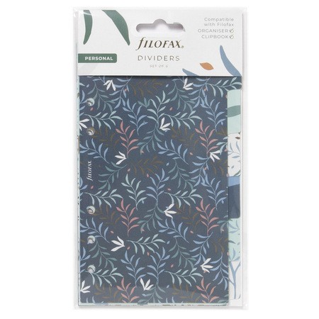 Filofax Elválasztó lapok Bianco 6 regiszter Personal Botanical