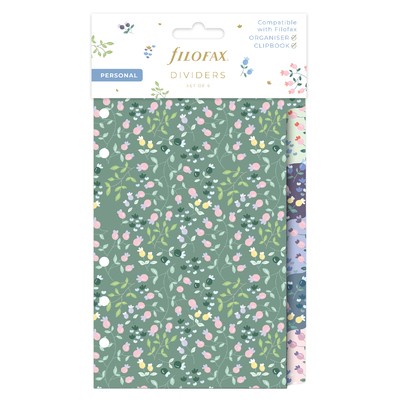 Filofax Elválasztó lapok Bianco 6 regiszter Personal Meadow