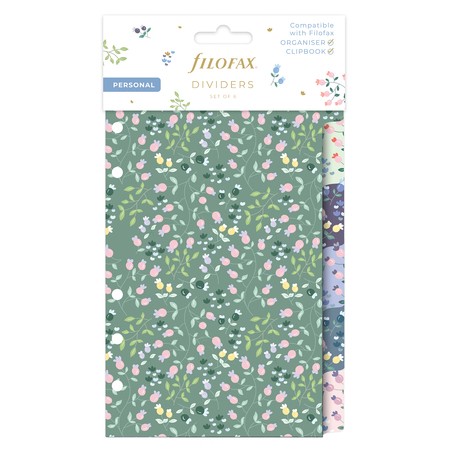 Filofax Elválasztó lapok Bianco 6 regiszter Personal Meadow