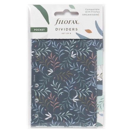 Filofax Elválasztó lapok Bianco 6 regiszter Pocket Botanical