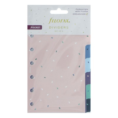 Filofax Elválasztó lapok Bianco 6 regiszter Pocket Garden
