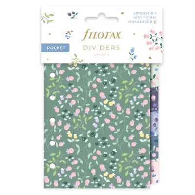 Filofax Elválasztó lapok Bianco 6 regiszter Pocket Meadow