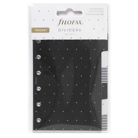 Filofax Elválasztó lapok Bianco 6 regiszter Pocket Moonlight