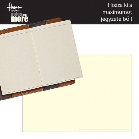Filofax Flex Jegyzetfüzet Vastag Üres lapokkal A5 Krém