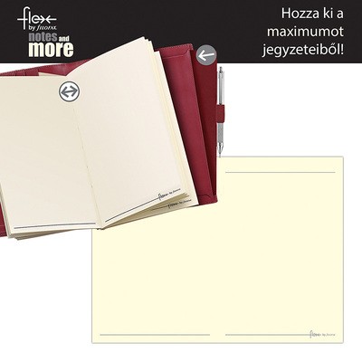 Filofax Flex Jegyzetfüzet Vékony Üres lapokkal Pocket Krém