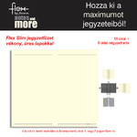 Filofax Flex Jegyzetfüzet Vékony Üres lapokkal Slim Krém
