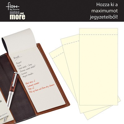 Filofax Flex Jegyzettömb Pocket Krém