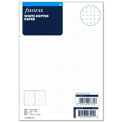 Filofax Jegyzetlapok Bullet (pont) A5 Fehér