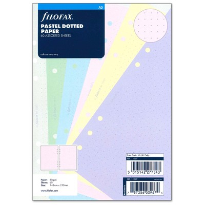 Filofax Jegyzetlapok Bullet (pont) A5 Pasztel vegyes