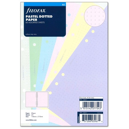 Filofax Jegyzetlapok Bullet (pont) A5 Pasztel vegyes